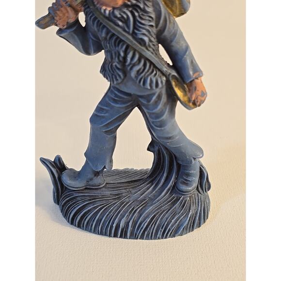 Vintage PURPLE Boy w Bindle Nativity Manger Figurine Figure ITALY Old 4.25" Rare - Picture 2 of 7